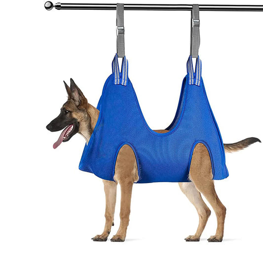 Sehao Pet Grooming for Dog Grooming Harness for Nail Trimming Pet Grooming Sling Helper Holder Pet Accessories Blue L