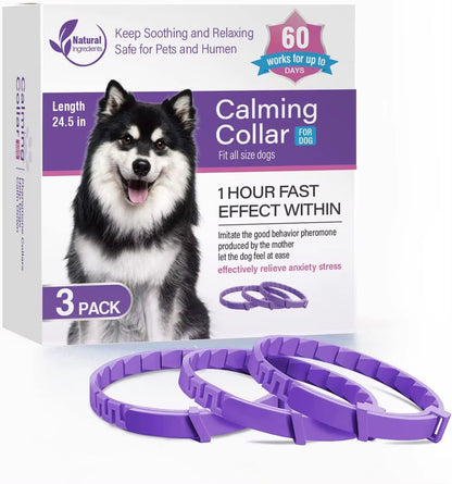 3/4 Pc Dogs Calming Pheromone Collars Cats Relieve Anxiety Adjustable Comfortable Collar for Puppy Kitten Large Pets Accessories