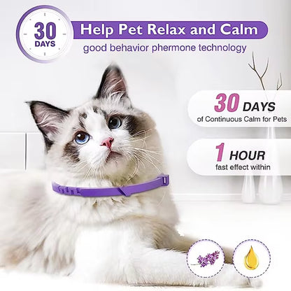 3/4 Pc Dogs Calming Pheromone Collars Cats Relieve Anxiety Adjustable Comfortable Collar for Puppy Kitten Large Pets Accessories