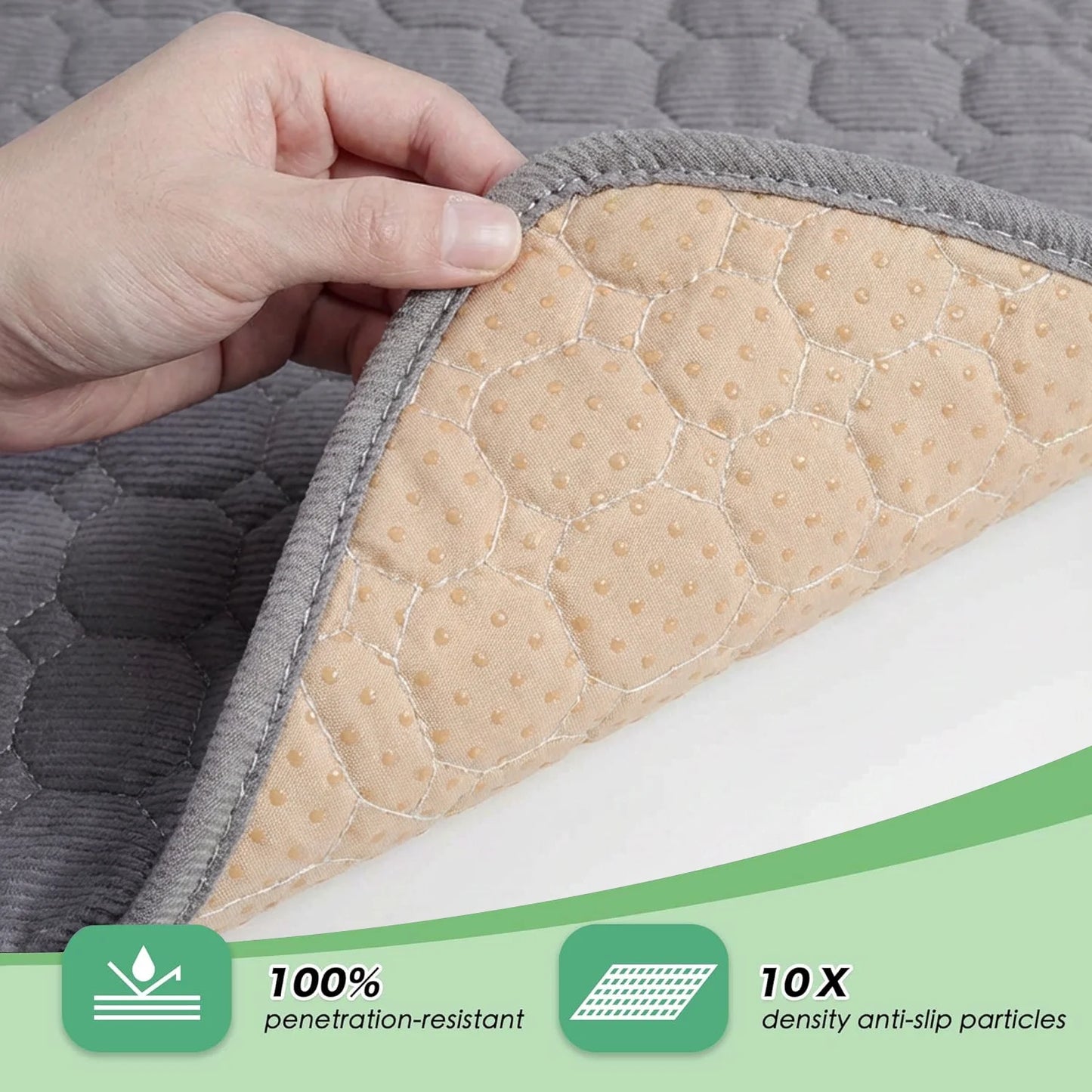 Large Dog Crate Bed Dog Crate Pad Washable Dog Bed Mat for Crate Mats for Dog Cage Mat Dog Kennel Pad Dog Kennel Mat Dog Crate Liner Dog Beds for Large Dog,48" X 36"